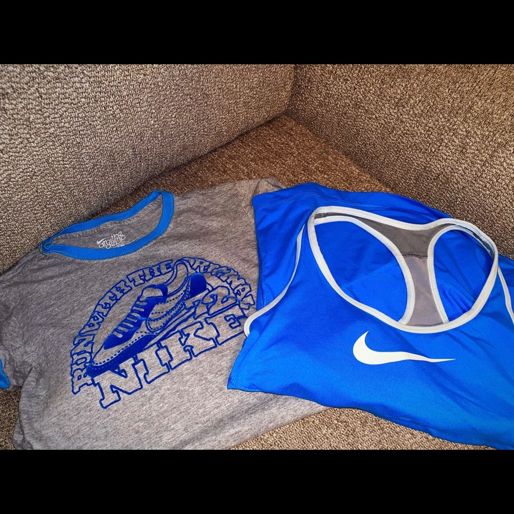 Nike tee and racer back dry fit